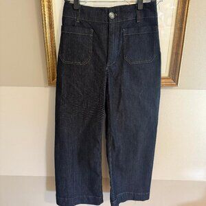 Maeve The Collette Crop Wide Leg Jeans size 27
